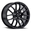 Nova Custom Wheel 17x8 inch 5-127 Bolt-Pattern 40 Offset Gloss Black Rim Style Mesh for Passenger/SUV