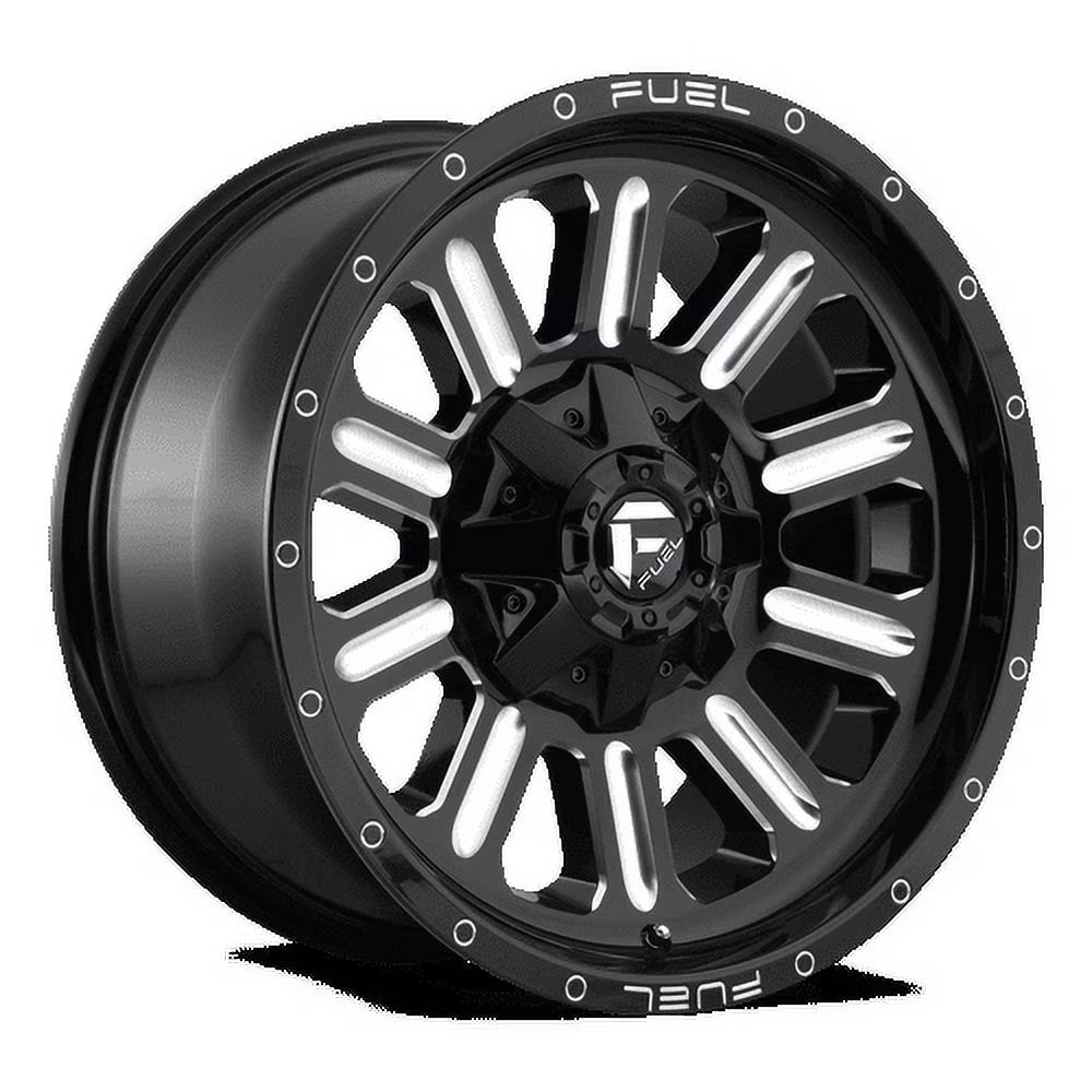 Fuel 1PC Aluminum Rim D620 HARDLINE 17X9in Gloss Black Milled Finish, D62017908250