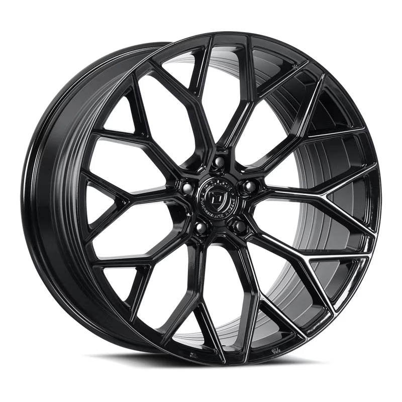 Dolce Pista Gloss Black Wheel 5x114.3 19x9.5 +40et Mesh Spokes Performance Rim