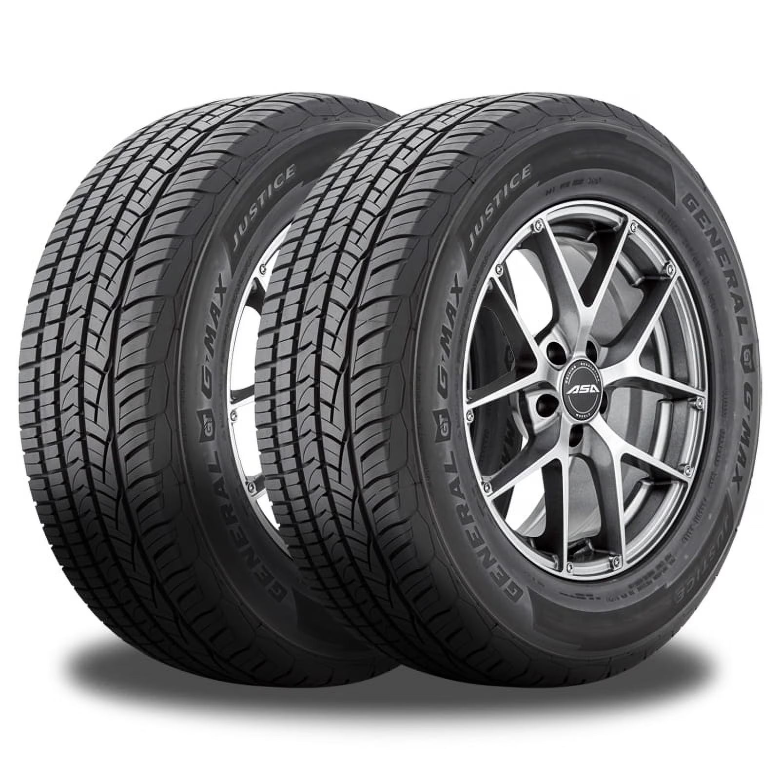 2 General G-Max AS-07 225/55R17 97W All Season Performance 50K Mi Warranty 15579660000 / 225/55/17 / 2255517