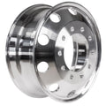 Truck Wheel 24.5x8.25 Stud Piloted Forged Aluminum Rims Both-side Polished 1pc.