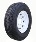 Free Country Trailer Tire Wheel Assembly ST225/75R15 10-Ply E 117M 6 Lug on 5.5  PCD White Spoke Rim