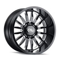Cali Off-Road Summit-9110 20X9 6X139.7 -12Et 106Cb Gloss Black/Milled Spokes