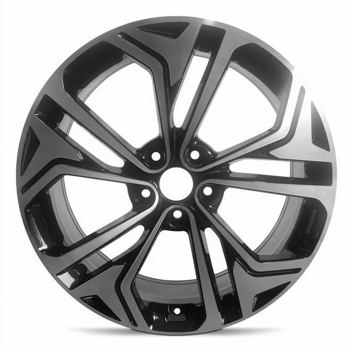 New Aluminum Wheel Rim for 2019-2020 Hyundai Santa Fe 19 in 5 Lug Black Fits R19 Tire Direct Fit