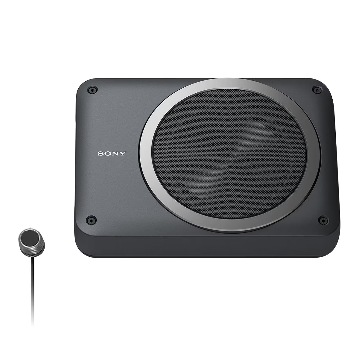 Sony Mobile XS-AW8 8 in. Compact Powered Under Seat Subwoofer with Remote Volume Control