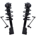 Detroit Axle - Front Struts Sway Bars kit for V6 2009-2018 Dodge Journey Complete 2 Struts w/Coil Spring 2 Front Sway Bar Links 2010 2011 2012 2013 2014 2015 2016 2017 Replacement Struts Assembly