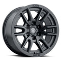 ICON ALLOYS VECTOR 6 17X8.5 6X135 6ET 106.1CB SATIN BLACK WHEEL Fits select: 2004-2023 FORD F150, 2014-2023 FORD EXPEDITION