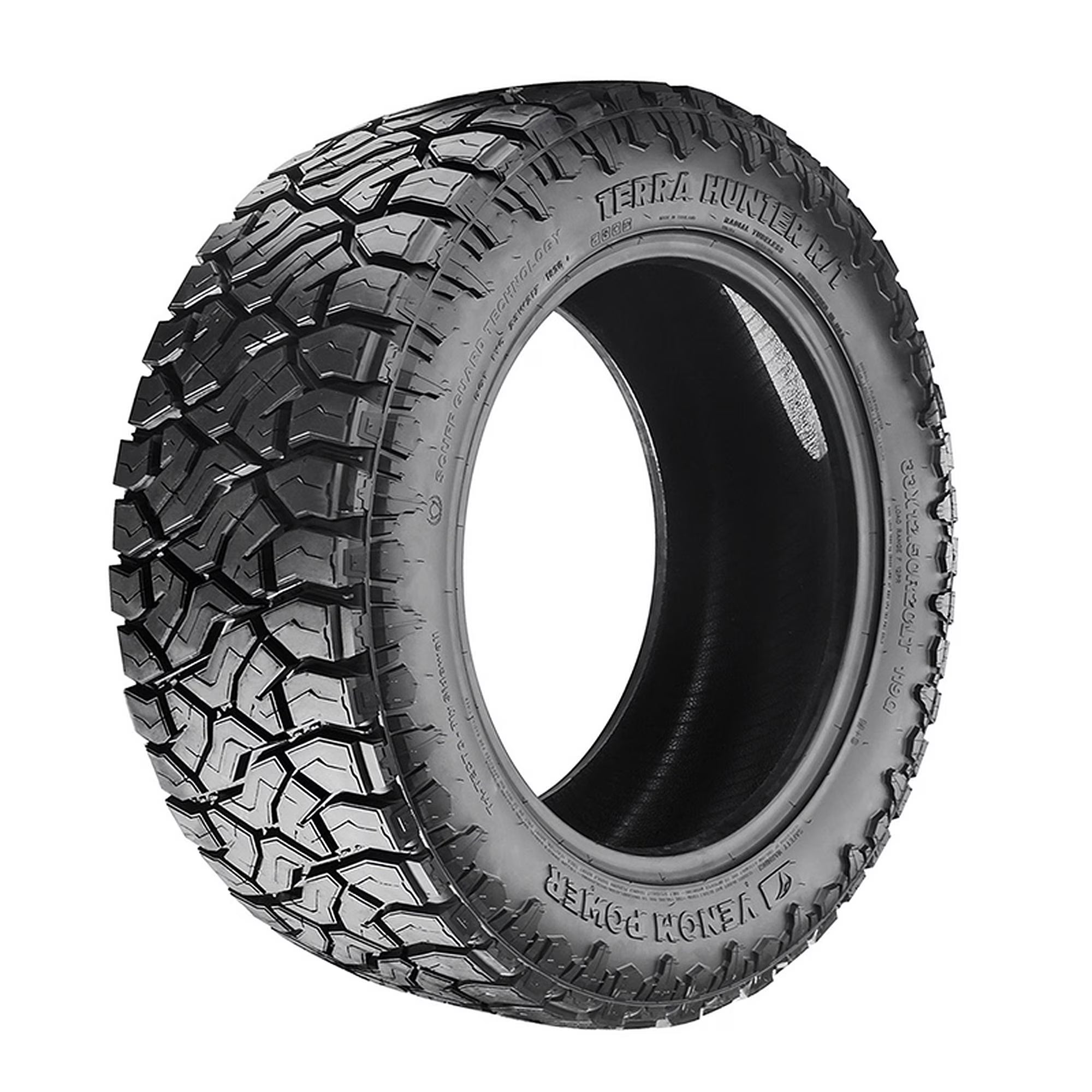 Set of 4 Venom Power Terra Hunter R/T Plus LT275/65R20 128/125R F Tires Fits: 2011-22 Ford F-350 Super Duty Lariat