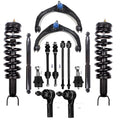 ECCPP 14PCS Ball Joint,Complete Struts Assembly,Control Arm and Ball Joint Assembly,Shock absorber,Stabilizer Bar Link Kit,Tie Rod End for Dodge for Ram 1500 2006-2008,