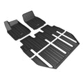 3D MAXpider Custom Fit Elitect Floor Mat (Black) Compatible with Tesla Model X 7-Seat 2022-2024 - Full Set