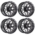 4 x Lock Offroad Matrix Matte Gray Wheels 6x135/6x139.7 20x10 -18et Truck Rims