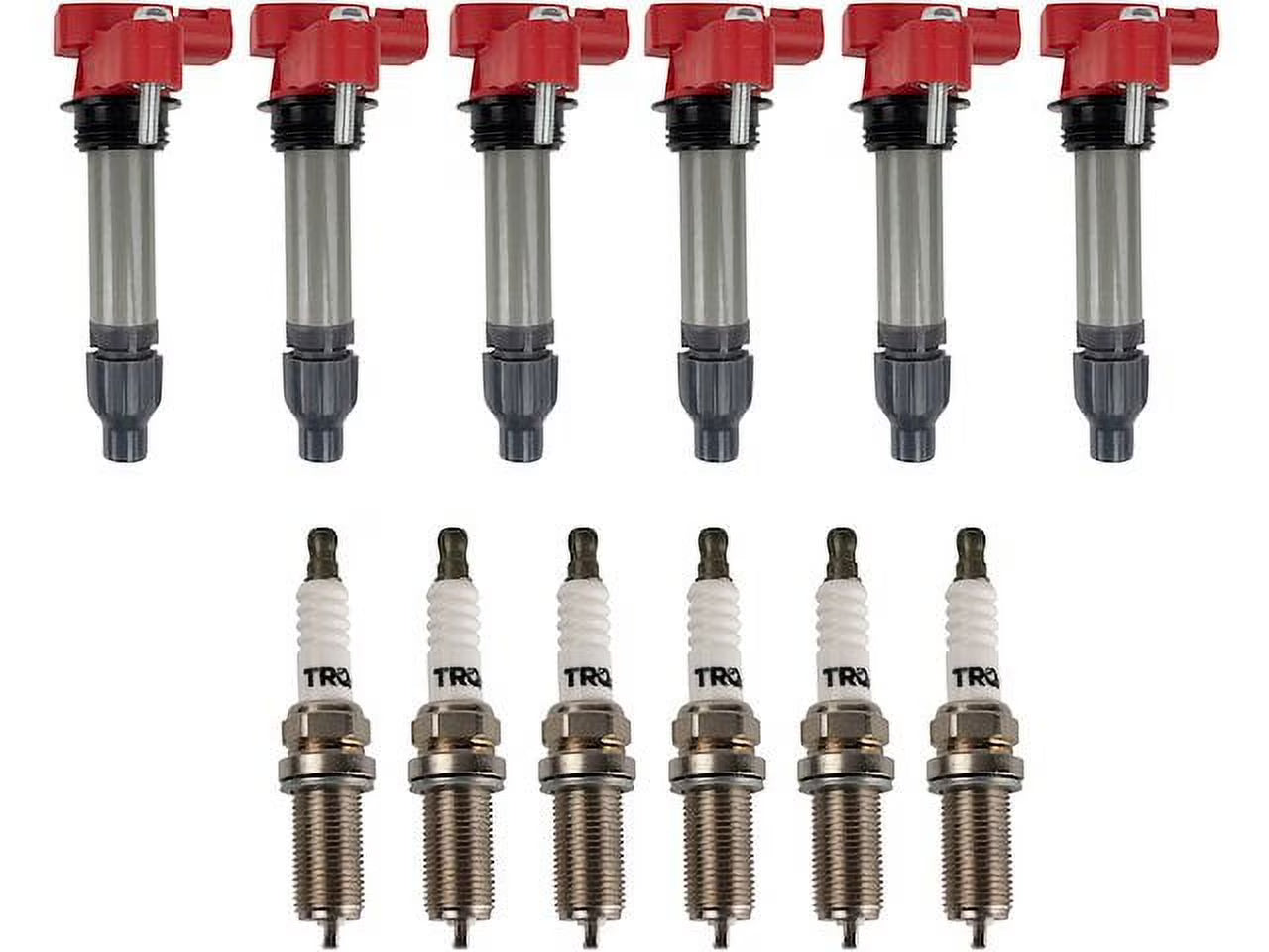 Ignition Coil and Spark Plug Kit 12 Piece - Compatible with 2010 - 2019 Chevy Traverse 3.6L V6 2011 2012 2013 2014 2015 2016 2017 2018