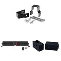 Wet Sounds STEALTH-XT-6-B Wet Sounds STEALTH XT 6 Speaker All-In-One Amplified Bluetooth Soundbar With Remote ?C Black with Slider Brackets and 1.00  Square Clamps