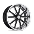 18x7 US Mags U117 Rambler Gloss Black Milled Wheel 5x4.75 (1mm)