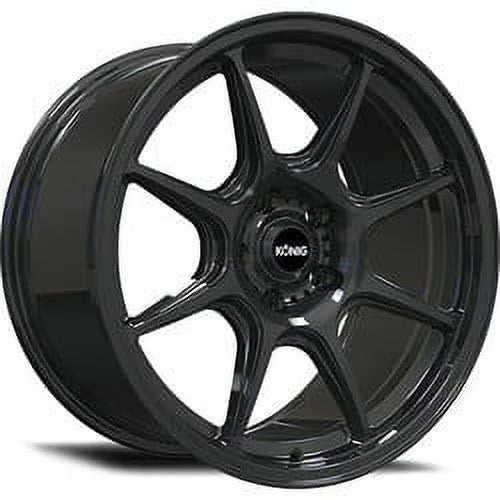 1 Konig 18x8.5 5X108 +43 102B Lockout Gloss Black Wheel Rim