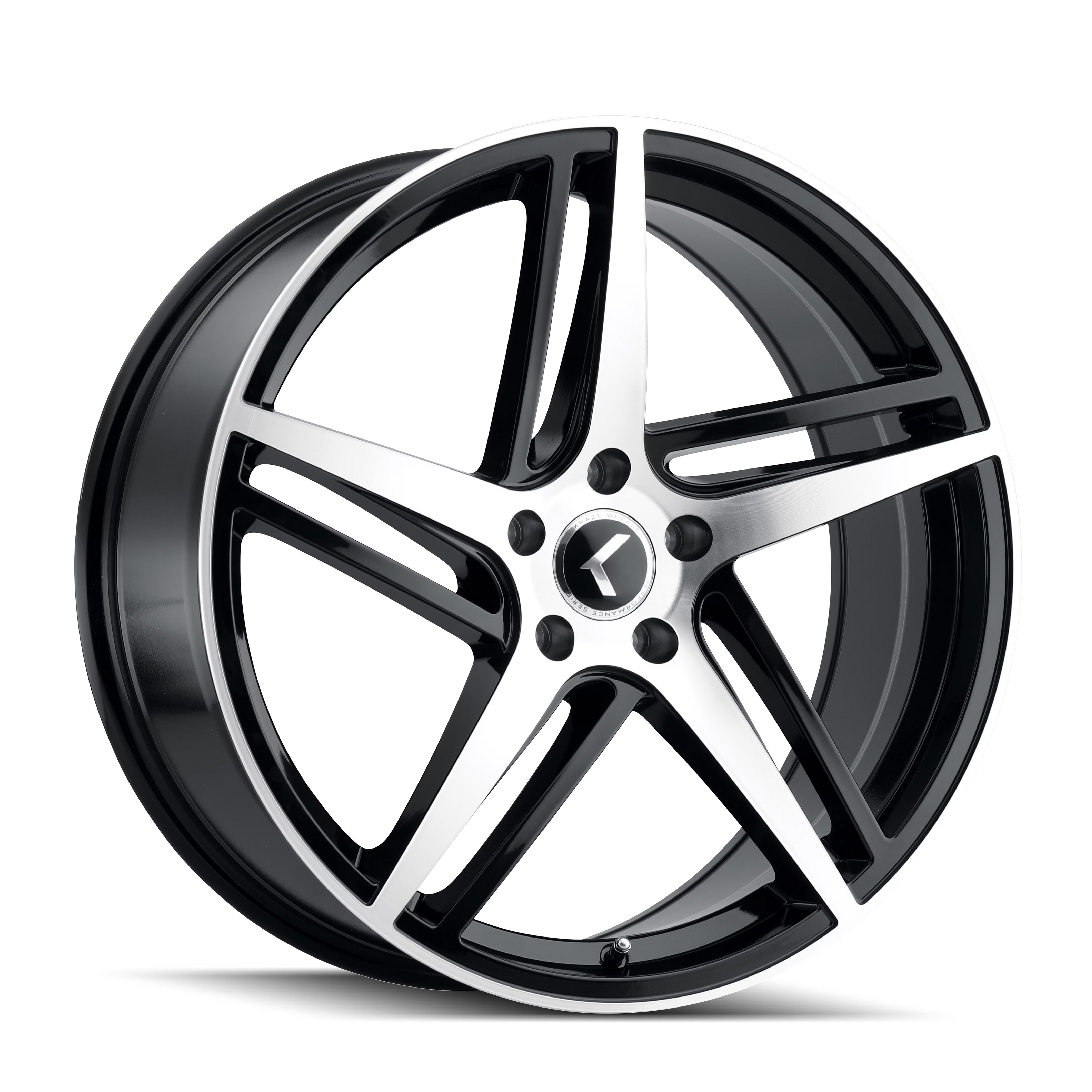 Kraze Milano-Kr195 20X8.5 5X114.3 38Et 72.62Cb Black/Machined