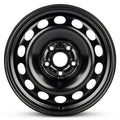 New OEM Replacement Wheel 16x6.5 in for 2005-2019 Volkswagen Jetta Painted Black 16 inch Steel Rim