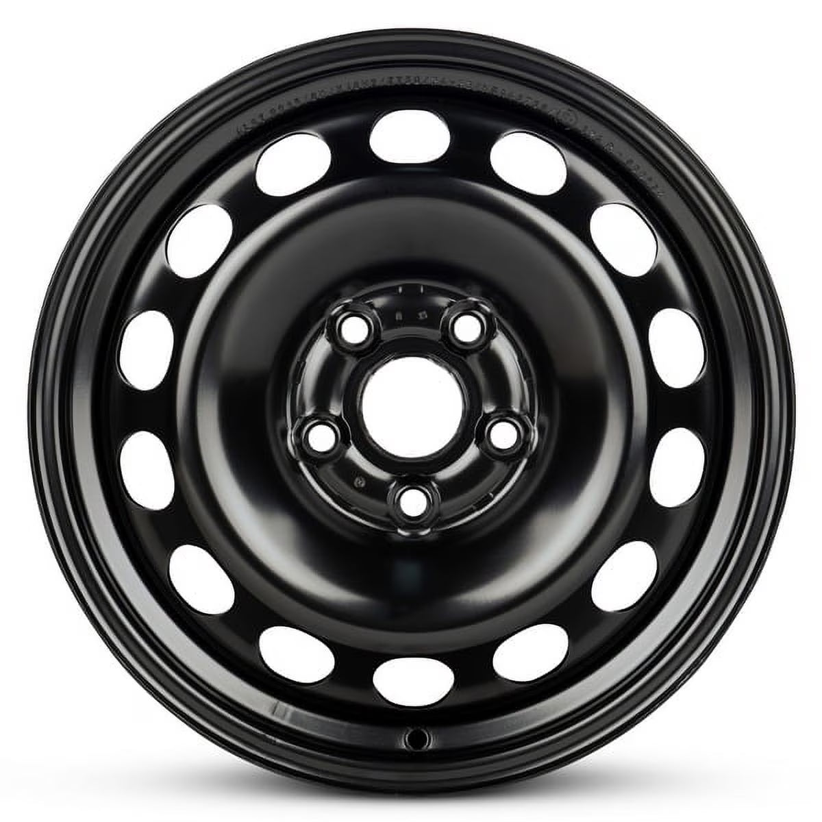 New OEM Replacement Wheel 16x6.5 in for 2005-2019 Volkswagen Jetta Painted Black 16 inch Steel Rim