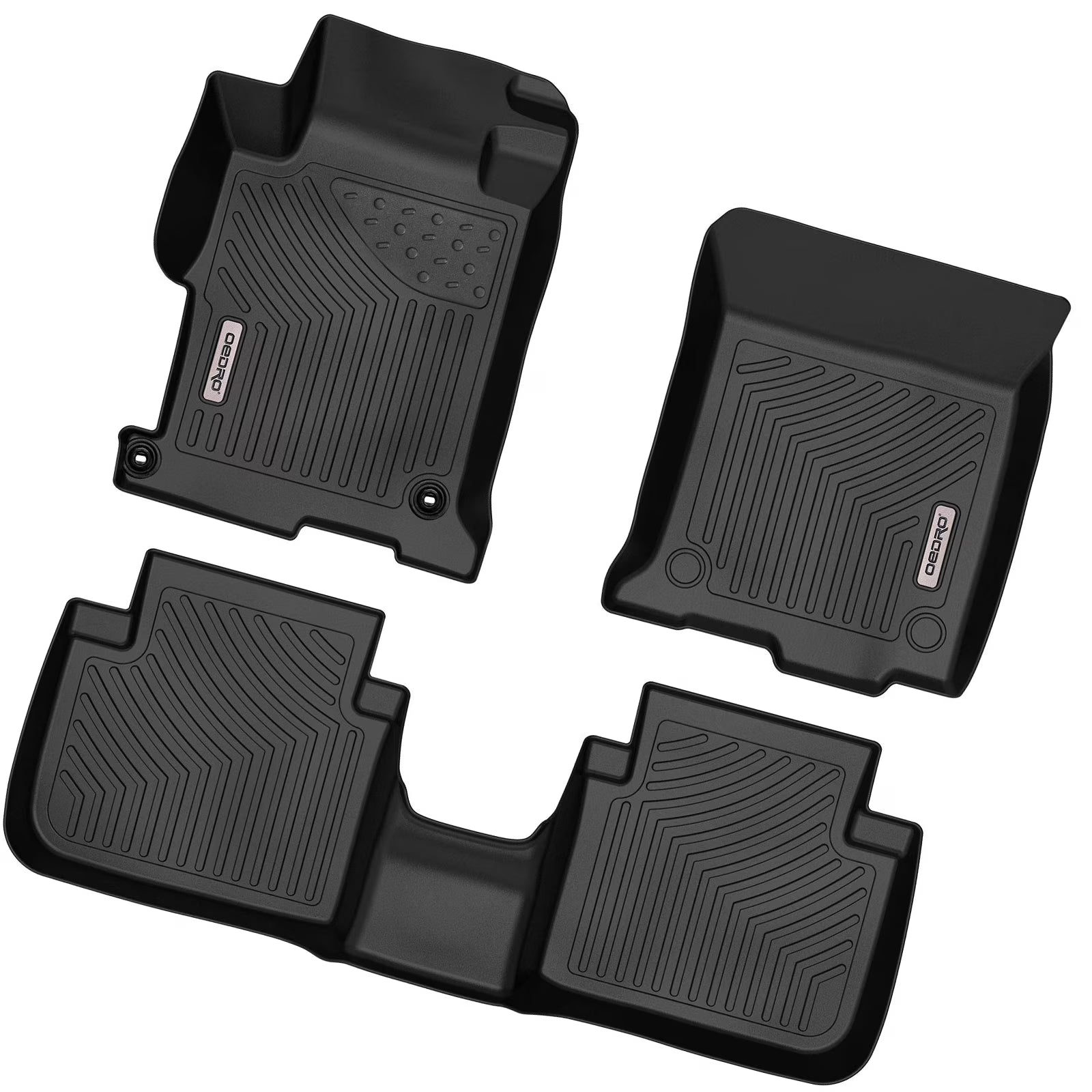RVNI Floor Mats liner for 2013-2017 Honda Accord Sedans Heavy Duty 3D TPE Rubber 1st & 2nd Row