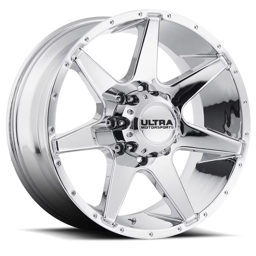 18  Silver Tempest 205 Wheel by Ultra Wheel 205-8987C+12 Fits 2015 Ford F-250 Super Duty