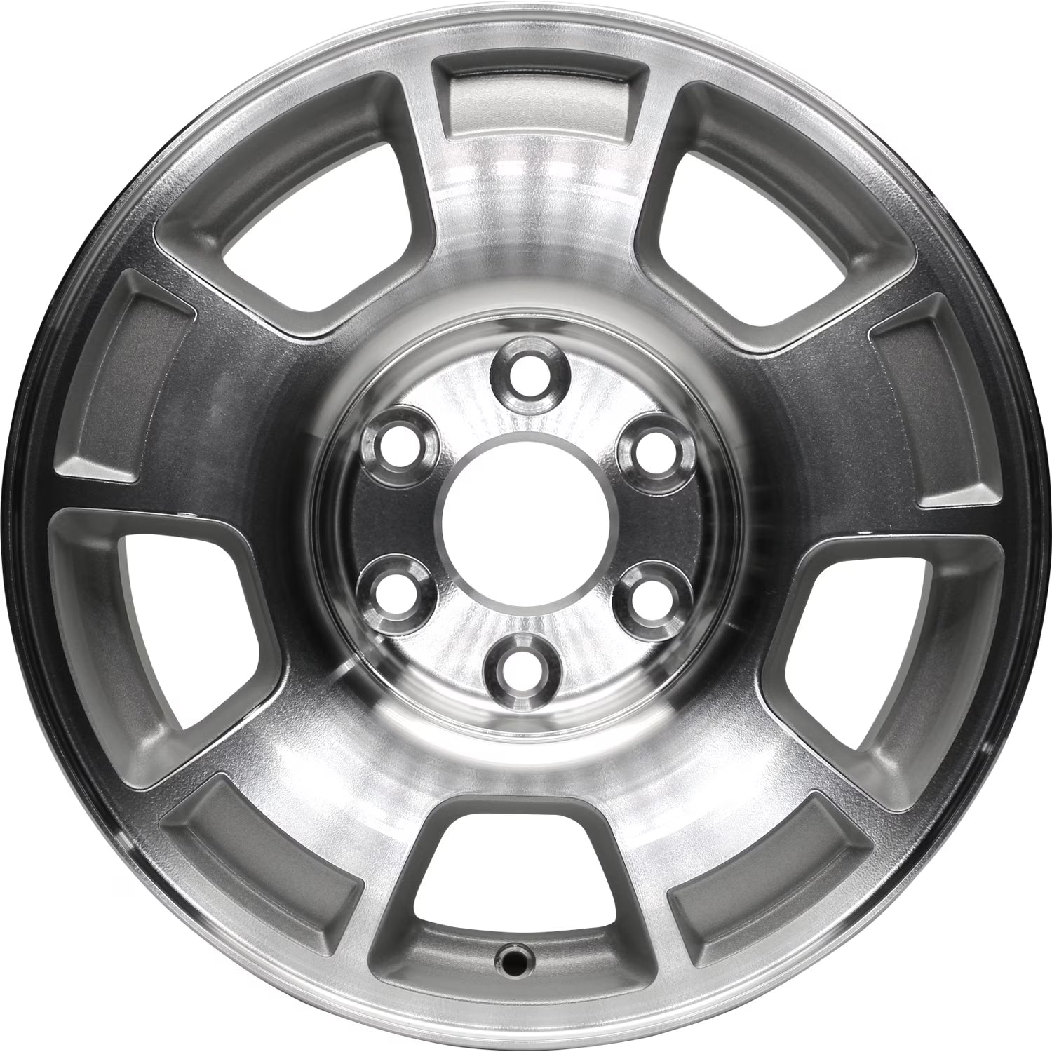New Aftermarket Machined and Painted Silver Aluminum Wheel 17 x 7.5 9596050 fits 2007-2013 Chevrolet Avalanche