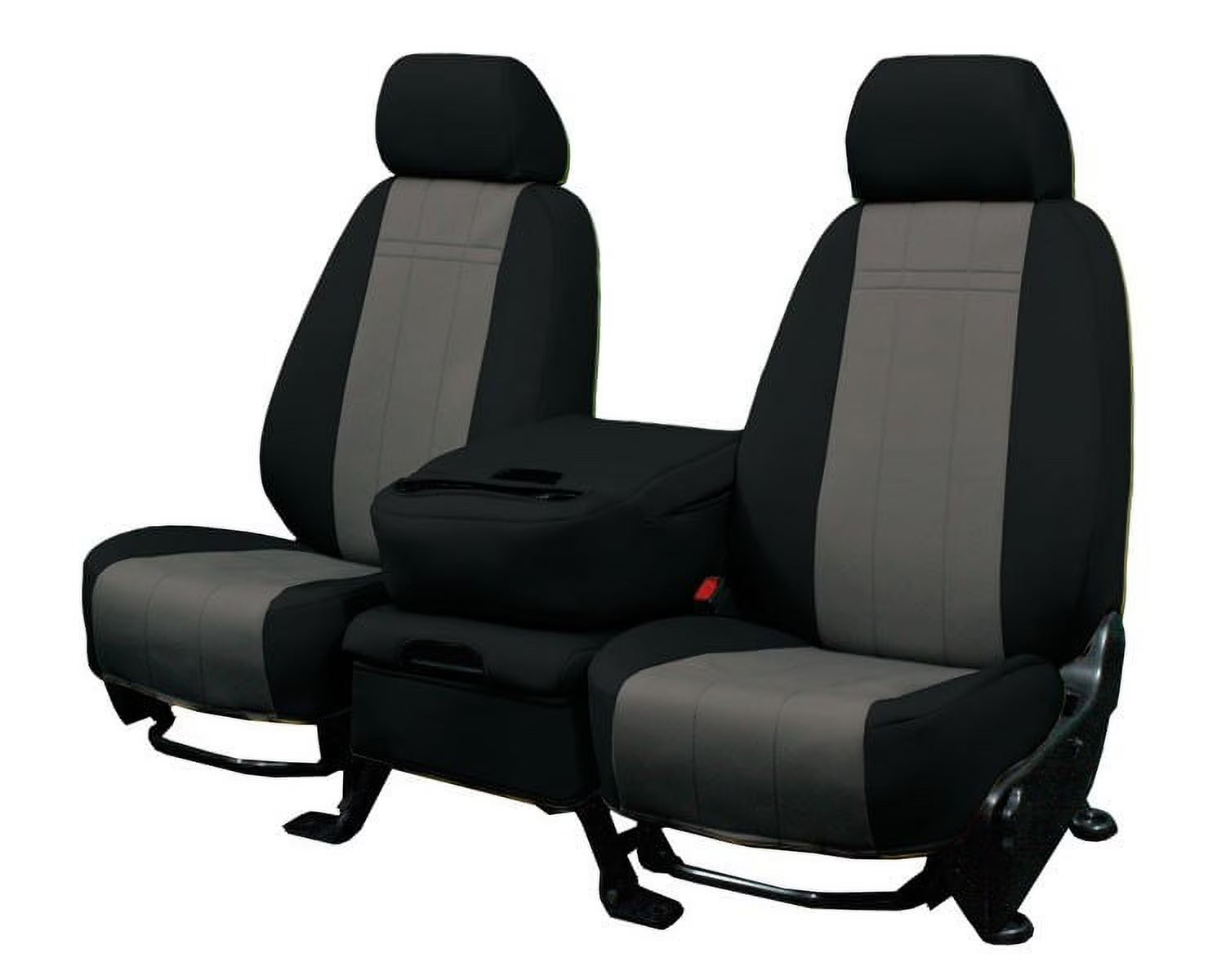 CalTrend Front NeoSupreme Seat Covers for 2012-2016 Honda CR-V - HD175-03NN Charcoal Insert with Black Trim