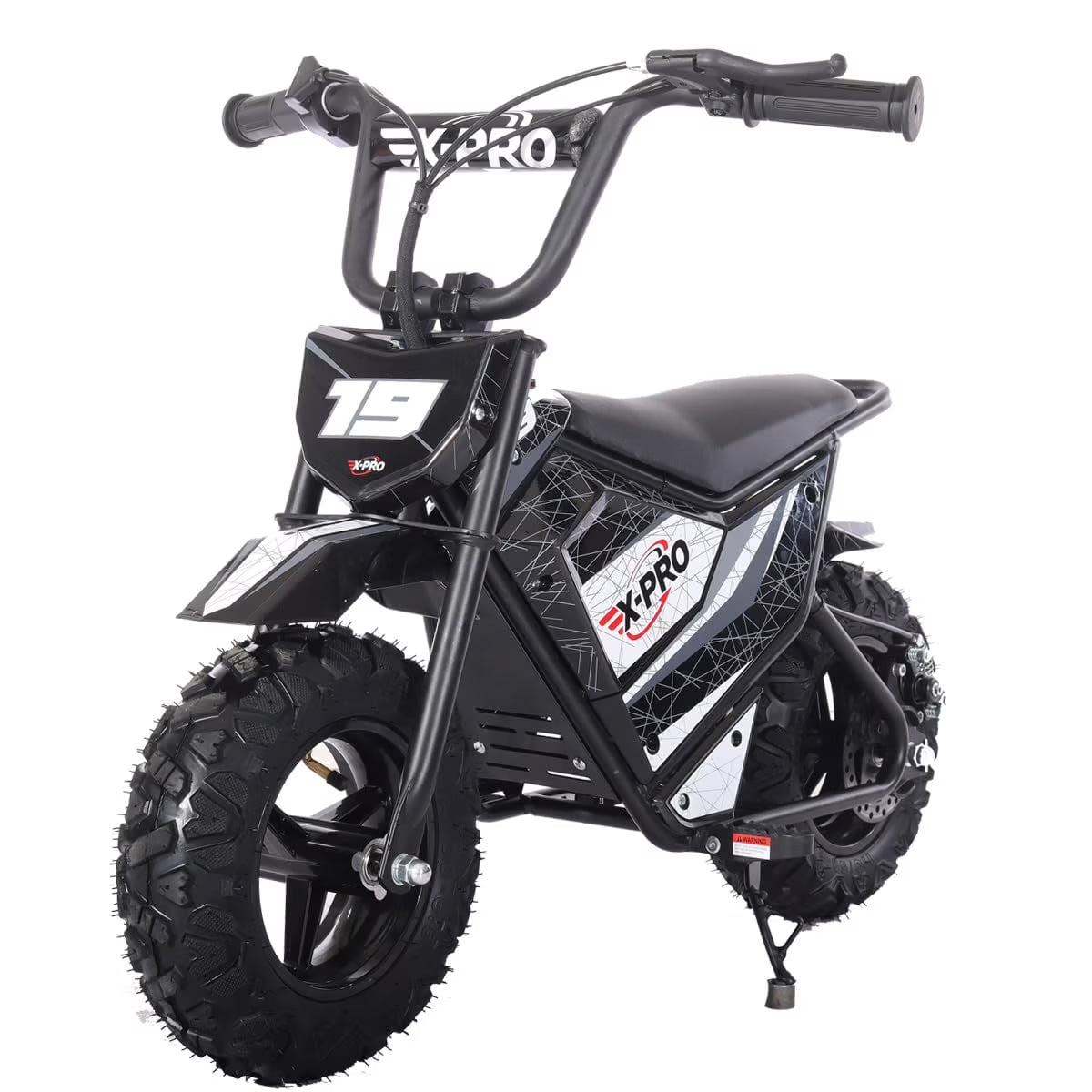 X-Pro XP250E 250W 24V Electric Dirt Bike with Chain Drive! 6.5  Wheels! Rear Disc Brakes!