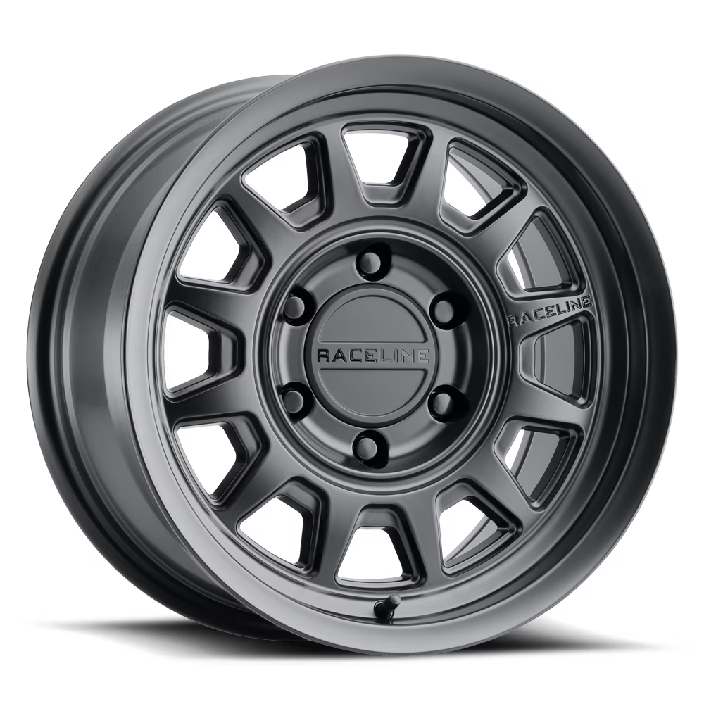Raceline 952B-AERO HD 17  Cast Aluminum Wheel, AERO HD SATIN BLACK 17X8.5 5X127 0mm Fits select: 2015-2018,2021 JEEP WRANGLER UNLIMITED SPORT