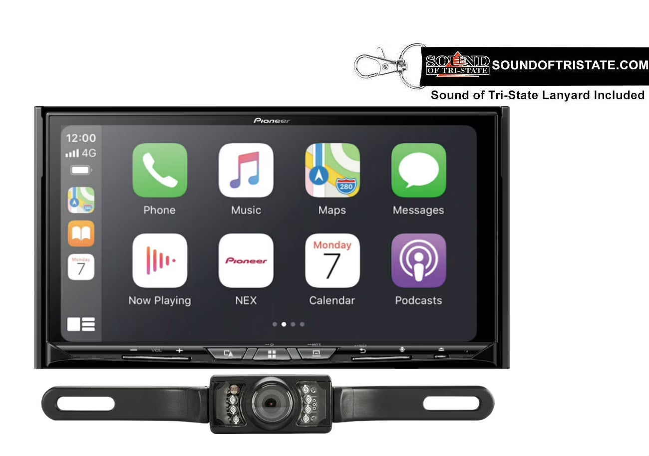 Pioneer AVIC-W8600NEX Navigation DVD Receiver w/ License Plate Style Backup Camera