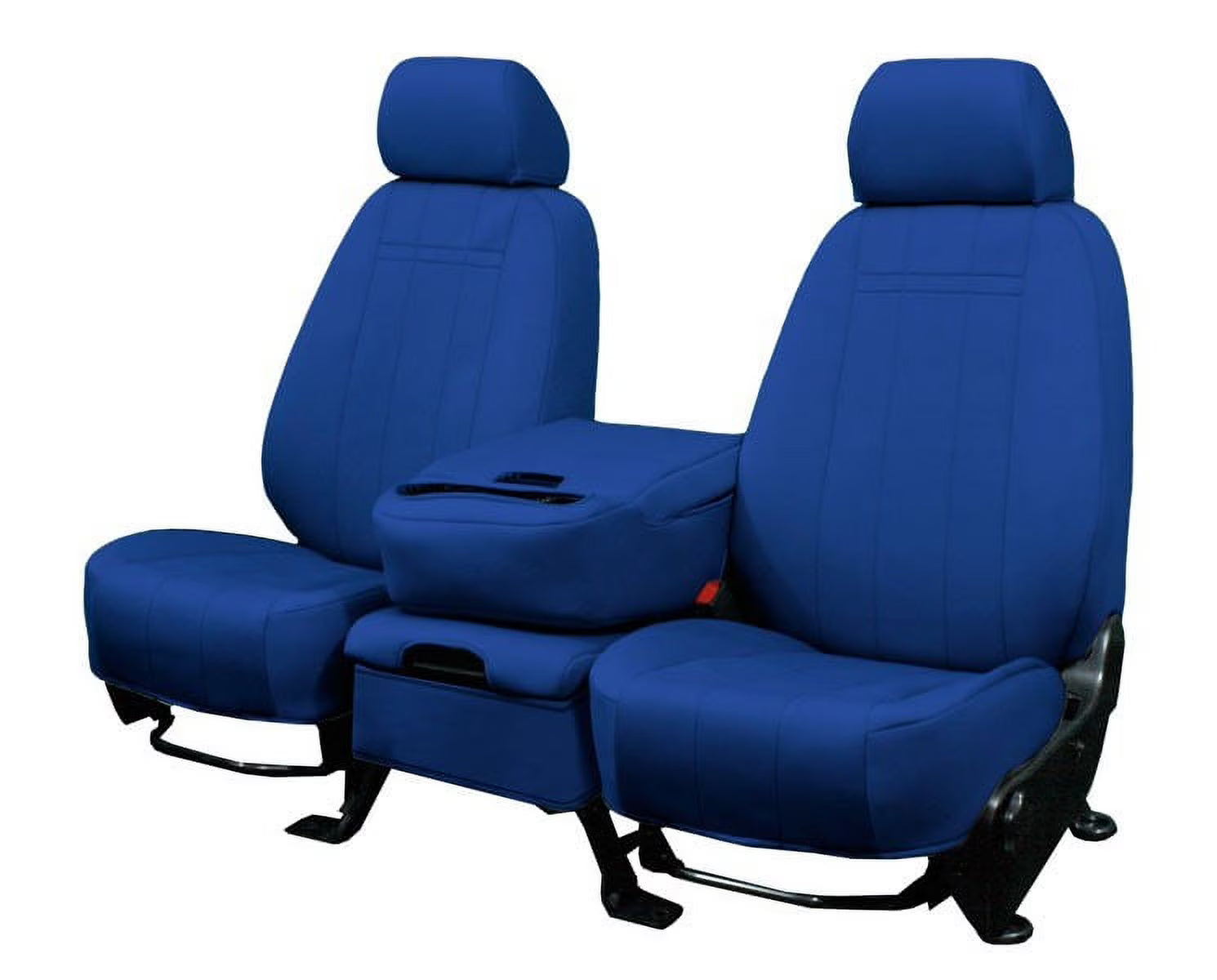 CalTrend Front NeoSupreme Seat Covers for 2023-2024 Chevrolet|GMC Colorado - CV643-04NA Blue Insert and Trim