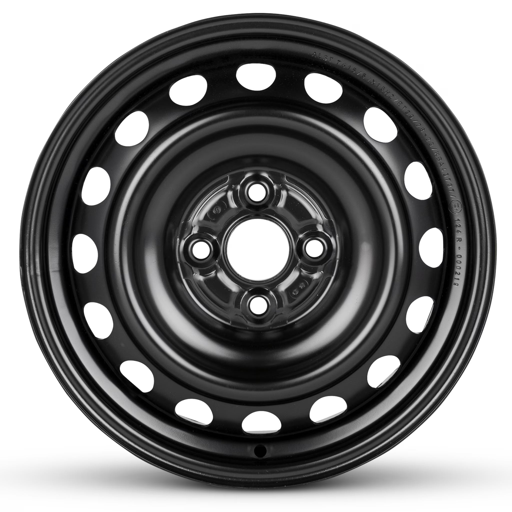 Wheel Rim for 2012-2018 Toyota Prius 15 in Black Steel Rim Direct Fit