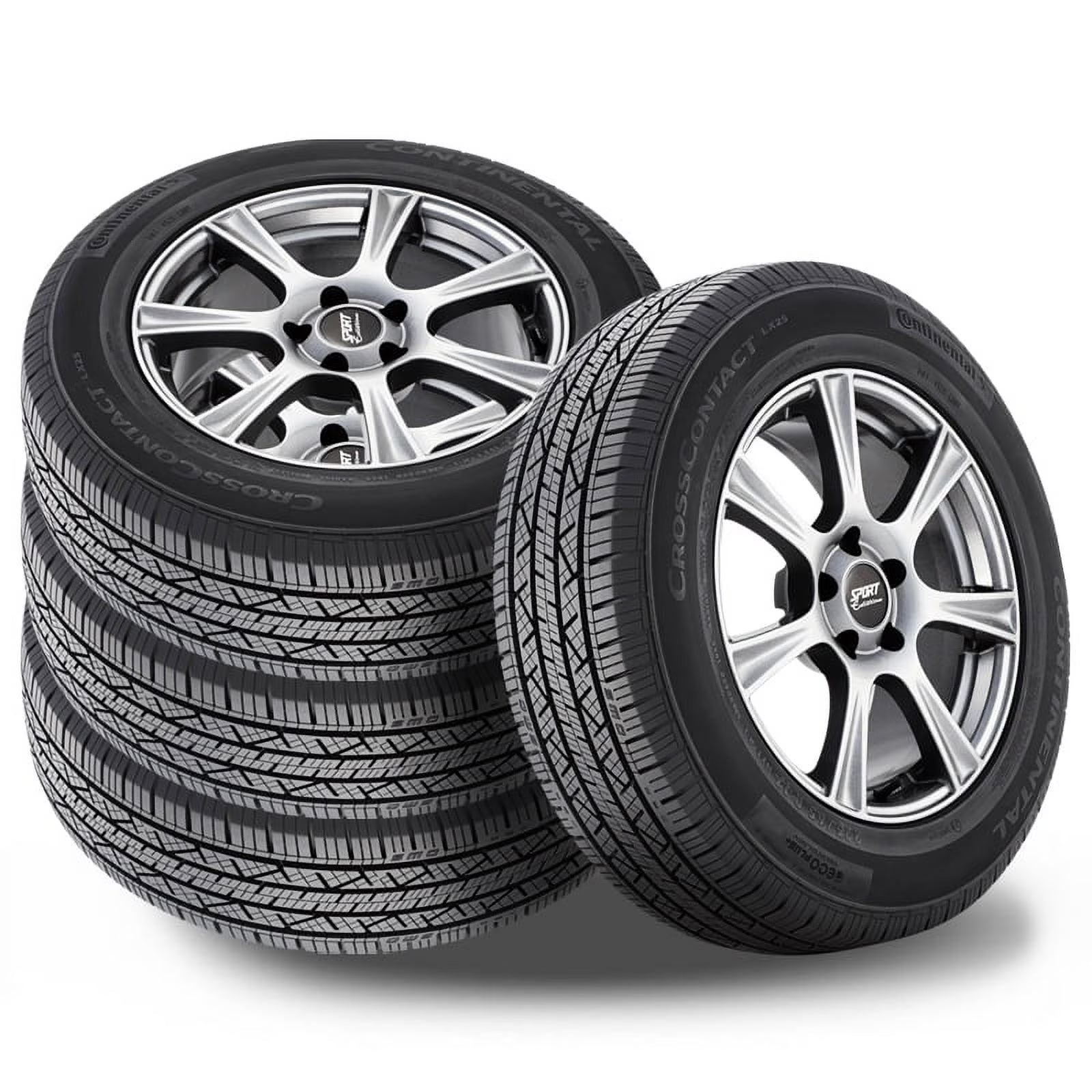 4 Continental CrossContact LX25 235/60R18 103H All Season 70K Mi Warranty 740AA 15491380000 / 235/60/18 / 2356018