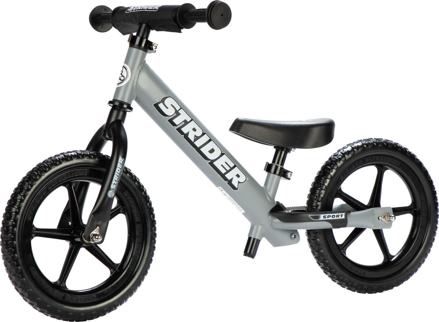 Strider - 12 Sport Balance Bike. Ages 1 to 4 Years - Matte Gray