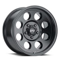 TR-16 Custom Wheel 17x9 inch 5-127 Bolt-Pattern 0 Offset Matte Black Rim Style 8 Hole Mod for Truck/SUV
