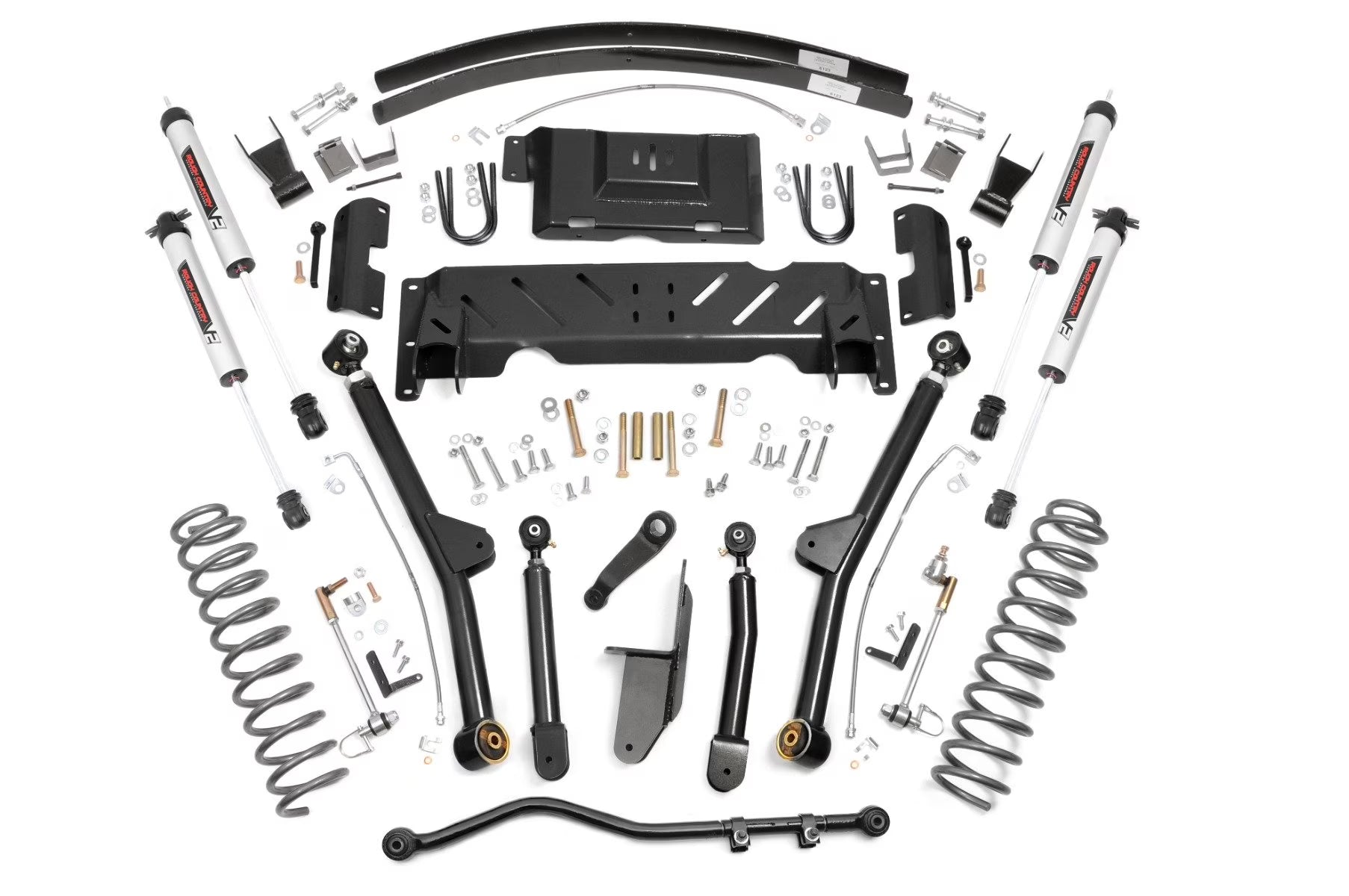 Rough Country 4.5  Lift Kit w/V2 Shocks for 1984-2001 Jeep Cherokee XJ - 68970