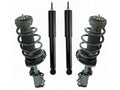 Front and Rear Shock Strut and Coil Spring Kit - Compatible with 2010 - 2016 Cadillac SRX (without Electronic Adjustable Suspension, without Real Time Damping Chassis) 2011 2012 2013 2014 2015