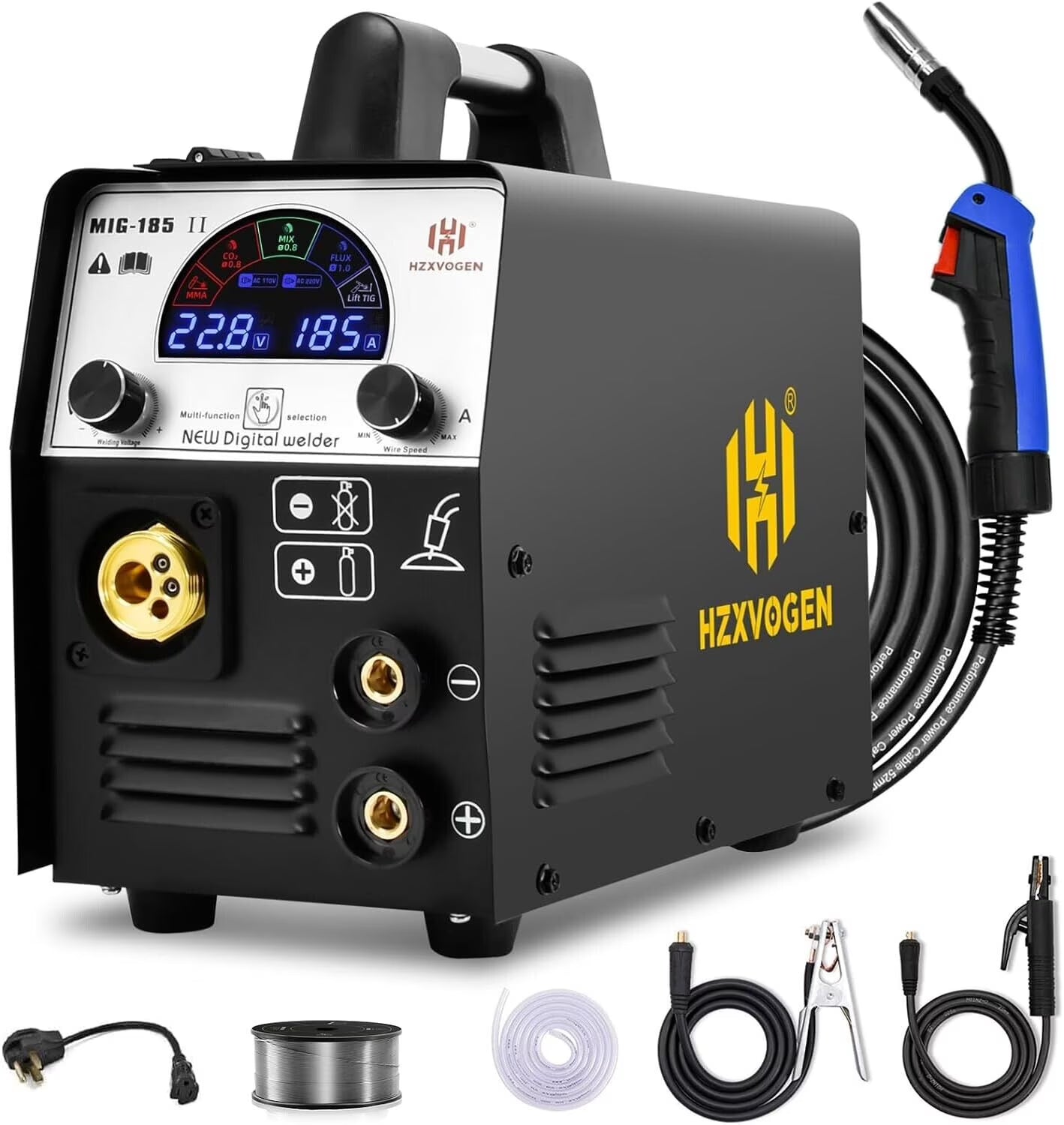 110V/220V 200A MIG Welder Gas Gasless 3in1 ARC Lift TIG MIG Welding Machine