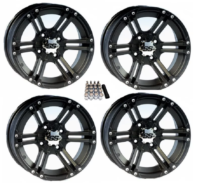 ITP SS212 UTV Wheels/Rims Black 14  Honda Pioneer