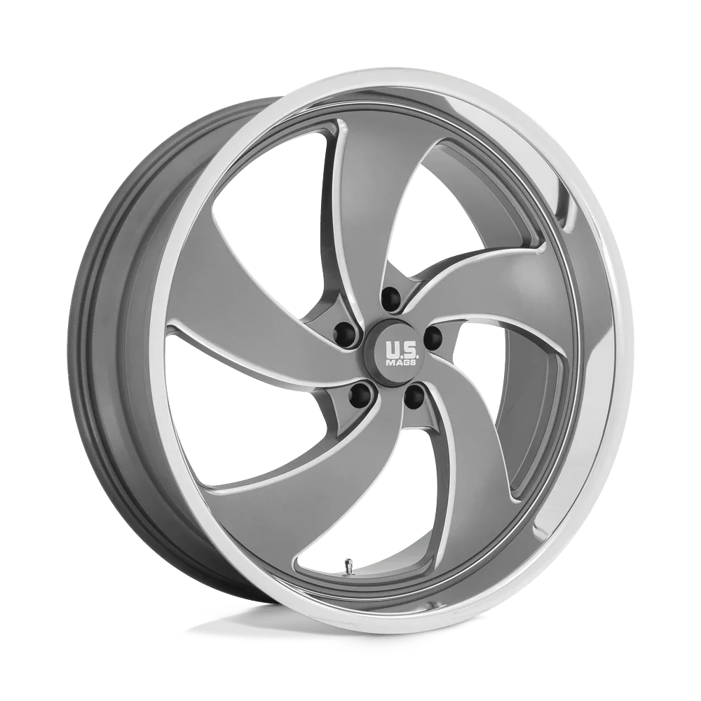 Us Mag U133 Desperado 24X10 5X120.65 5Et 87.1Cb Anthracite Milled Diamond Cut Milled Wheel