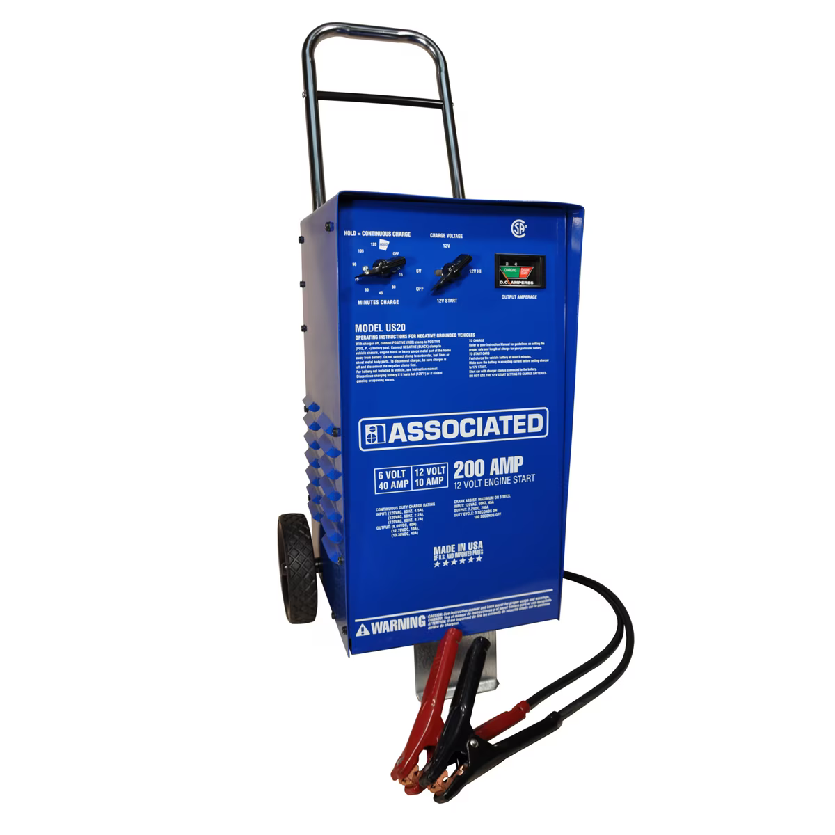 Associated Equipment US20 40 Amps 6V-12V Automotive Battery Charger