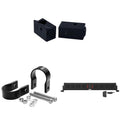 Wet Sounds STEALTH-XT-8-B STEALTH XT 8 Speaker All-In-One Amplified Bluetooth Soundbar With Remote ?C Black with Slider Brackets and 1.75  Round Clamps