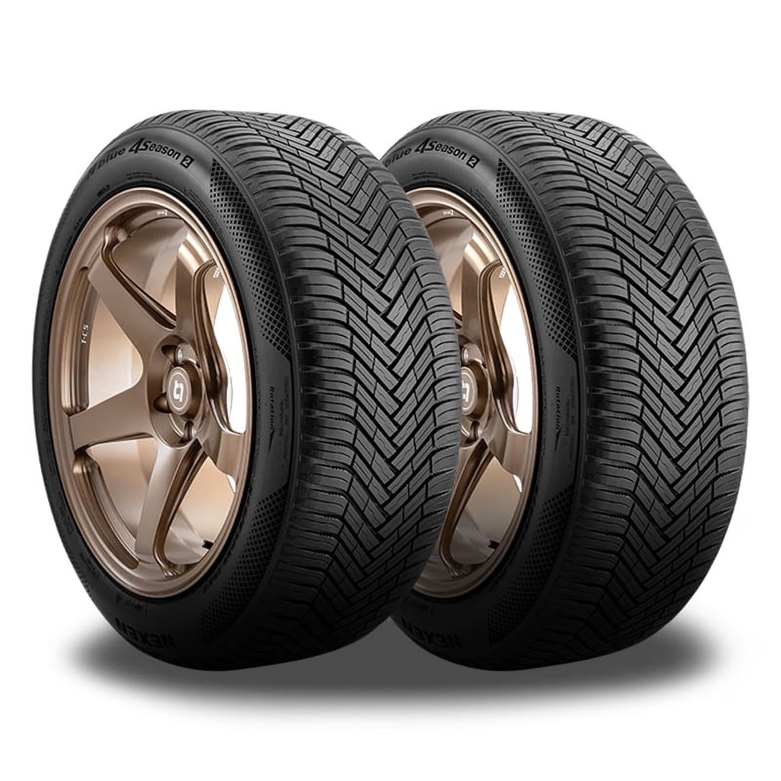 2 Nexen N'Blue 4 Season 2 235/45R18 98Y Any Weather Touring 600AA 3PMSF 70K Mile 16193NXK / 235/45/18 / 2354518