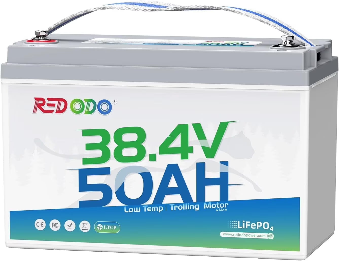 Redodo 36V 50Ah Lithium LiFePO4 Battery 50A BMS 1920Wh Deep Cycle Group 31 for 36V Trolling Motor