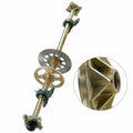 44  Rear Live Axle Complete Kit Go Kart Axle 44 inch with Pillow Block + Sprocket + Brake Disc + 4 Bolt Hub for ATV Quad Go Kart Golf Cart