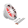 Rockford Fosgate M1D2-12 Color Optix 12  DVC 2-Ohm Multicolor LED Lighted Marine Subwoofer - White