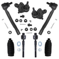 Detroit Axle - 8pc Front Lower Ball Joints & Inner Outer Tie Rods w/Steering Boot Kit Replacement for 2013-2015 Acura ILX - [2012-2015 Honda Civic]