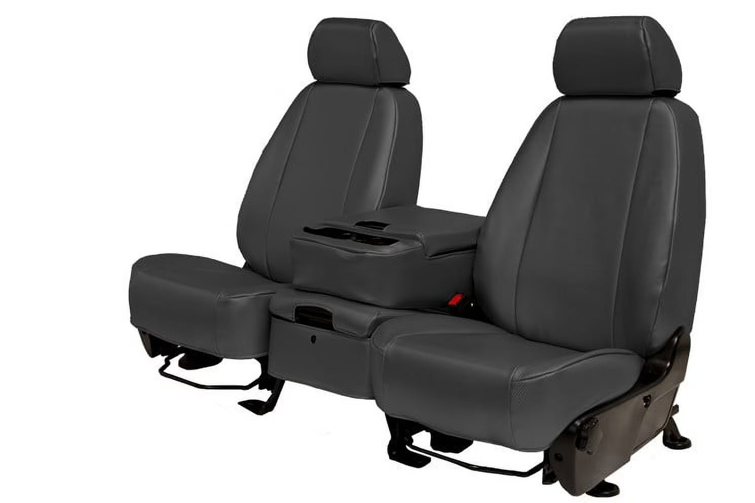 CalTrend Front Buckets Carbon Fiber Seat Covers for 2007-2009 Toyota FJ Cruiser - TY226-03FA Charcoal Insert and Trim