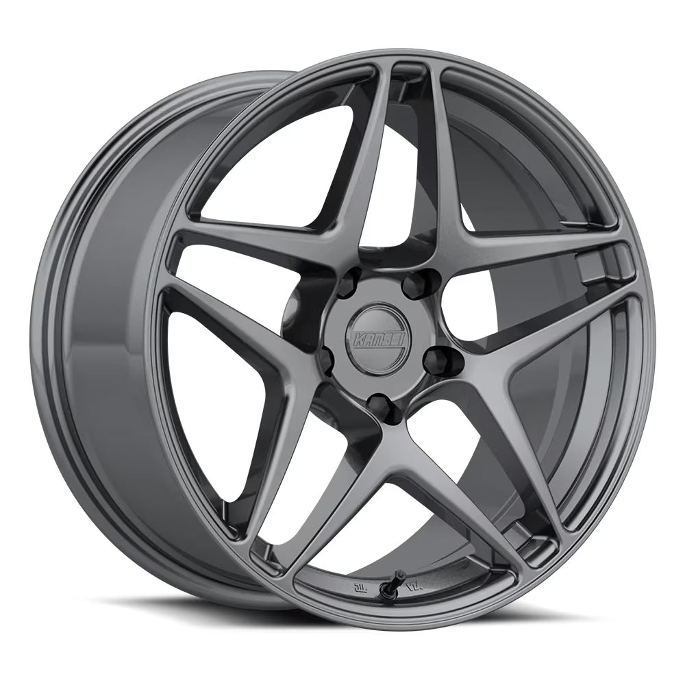 19x10.5 Kansei Wheel K15G Astro Gunmetal Wheel 5x4.5 (12mm)