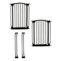 Dreambaby Black Chelsea Tall 28¡å-35¡å. 2 Baby Gates & Extensions. Color Black