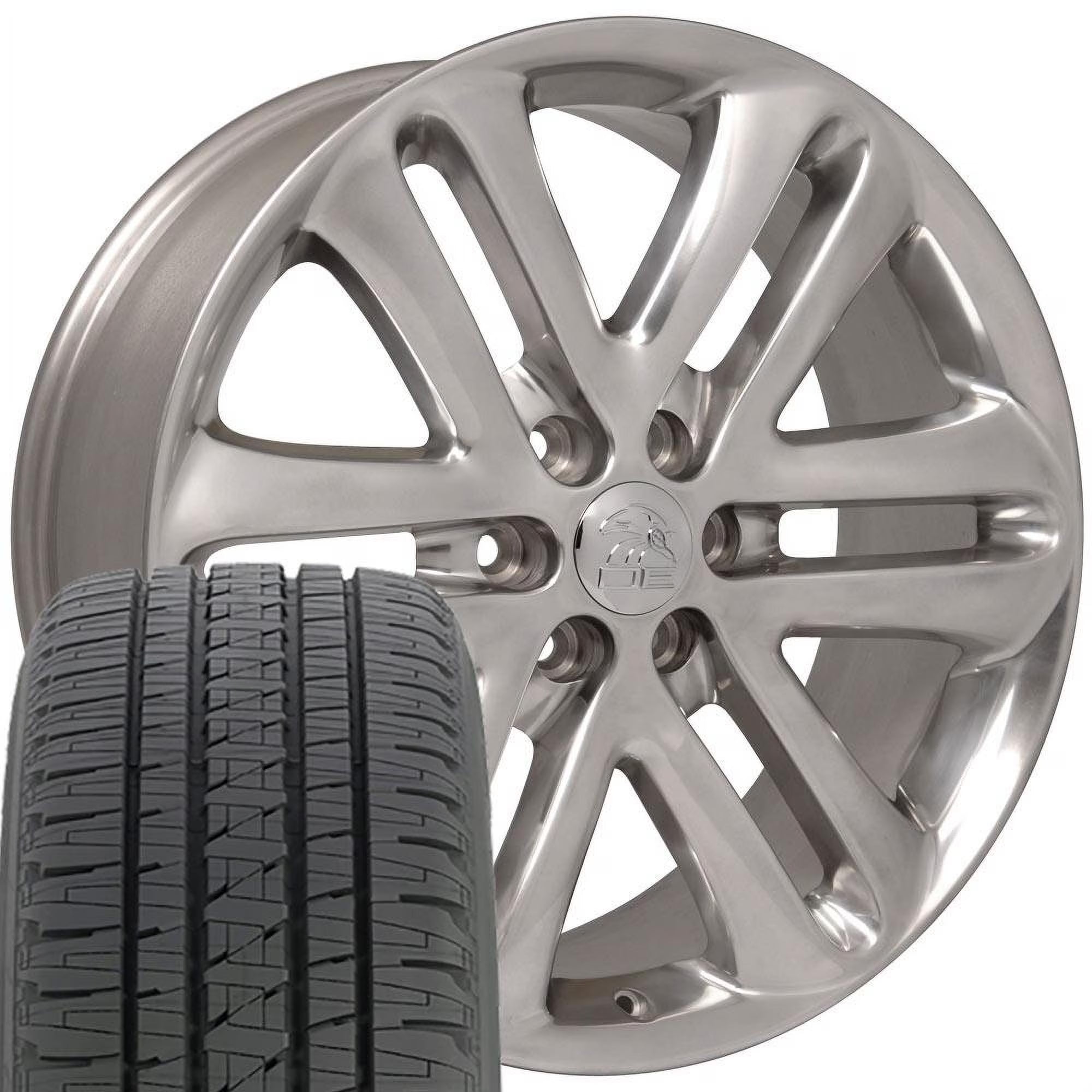 OE Wheels 22 inch 3918 Rims & Bridgestone Tires Fits Specific Trucks - F150 Style